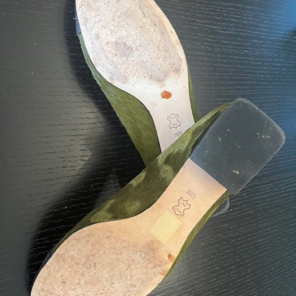 Tory Burch Green and Black Flats - Picture 7 of 7
